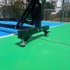 Filet pickleball PRO SKAYF détail fixation et roulettes