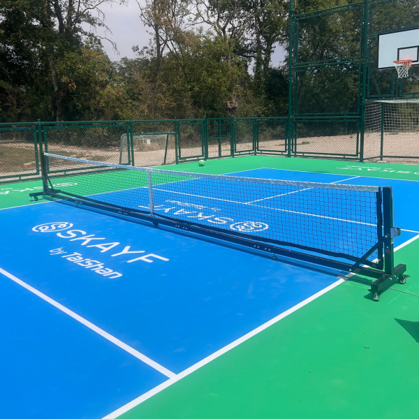 Filet pickleball PRO SKAYF détail structure acier