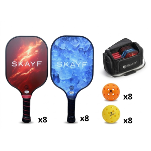 Kit raquettes pickleball SKAYF LAVA-ICE K16